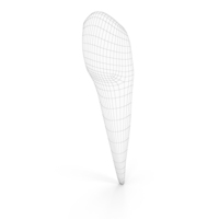 Human Teeth Lower Canine Wireframe PNG & PSD Images