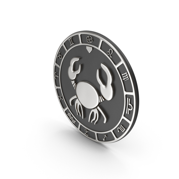 CANCER ZODIAC SYMBOL SILVER PNG & PSD Images