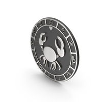 CANCER ZODIAC SYMBOL SILVER PNG & PSD Images