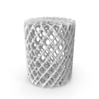 White Complex Geometric Shape Object PNG & PSD Images