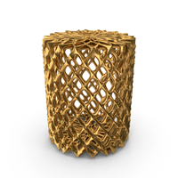 Complex Geometric Shape Object Gold PNG & PSD Images