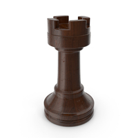 Wooden Chess Rook Piece PNG & PSD Images
