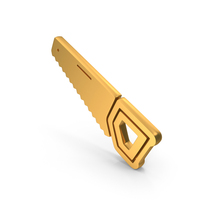 Gold Wooden Saw Icon PNG & PSD Images