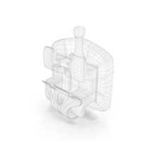 Self Ligating Dental Braces Bracket Open Wireframe PNG & PSD Images