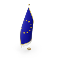 European Union Desk Flag PNG & PSD Images