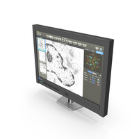 Electron Microscope Monitor PNG & PSD Images