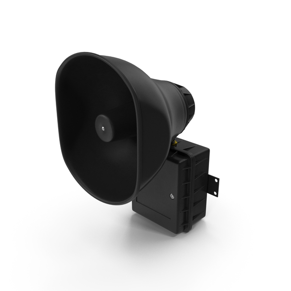 Black Emergency Speaker System PNG & PSD Images