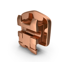 Self Ligating Dental Braces Bracket Copper Open PNG & PSD Images
