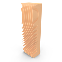 Wavy Shape Letter I PNG & PSD Images