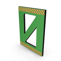 Scifi Interior Wall Element Green PNG & PSD Images