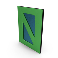 Scifi Interior Wall Element Green PNG & PSD Images