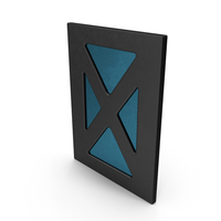 Scifi Interior Wall Element Black PNG & PSD Images