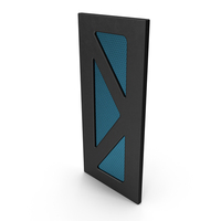 Scifi Interior Wall Element Black PNG & PSD Images