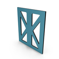 Scifi Interior Wall Element Blue PNG & PSD Images