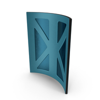 Scifi Interior Wall Element Blue PNG & PSD Images