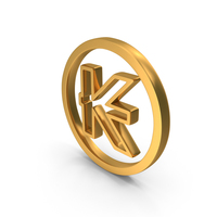 Gold Lao Kip Outline Currency Symbol PNG & PSD Images