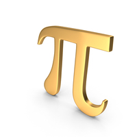 Gold Pi Symbol PNG & PSD Images