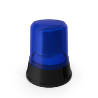 Flashing Rotating Beacon Blue PNG & PSD Images