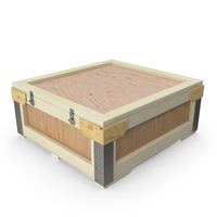 Flat Wooden Shipping Crate PNG & PSD Images