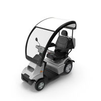 Grey 4 Wheel Electric Scooter Afikim S4 PNG & PSD Images