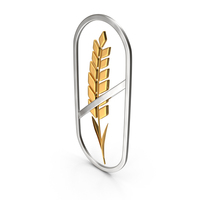 Gold & Silver Gluten Free Symbol PNG & PSD Images