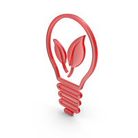Red Glass Energy Save Symbol PNG & PSD Images
