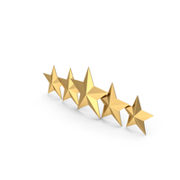 Gold 5 Stars PNG & PSD Images
