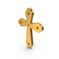 Cross Icon Gold PNG & PSD Images
