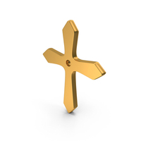 Cross Icon Gold PNG & PSD Images