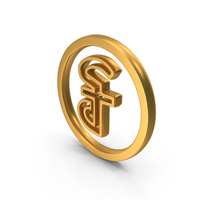 Cambodian Riel Currency Icon Gold PNG & PSD Images
