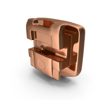 Self Ligating Dental Braces Bracket Copper Open PNG & PSD Images