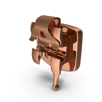 Self Ligating Dental Braces Bracket Copper Open PNG & PSD Images