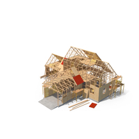 Construction Site On Which A House Is Being Built PNG & PSD Images