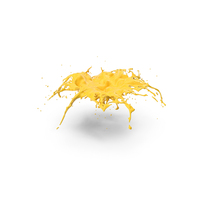Yellow Liquid Paint Splash PNG & PSD Images