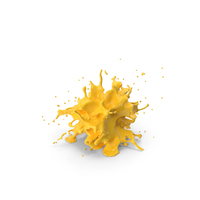 Yellow Liquid Paint Splash PNG & PSD Images