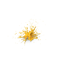 Yellow Liquid Paint Splash PNG & PSD Images