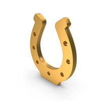 Gold Horseshoe Symbol PNG & PSD Images