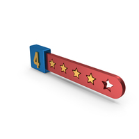 Four Stars Rating Number PNG & PSD Images