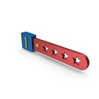 One Stars Rating Number PNG & PSD Images