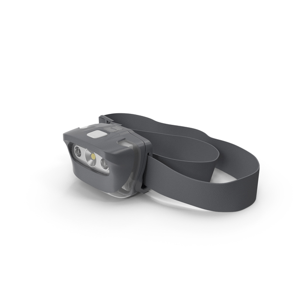 LED Head Lamp Grey PNG & PSD Images