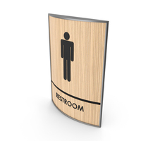 Men Restroom Sign PNG & PSD Images