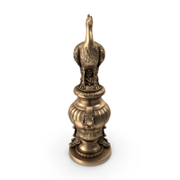 Peacock Cast Bronze PNG & PSD Images