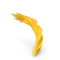 Liquid Paint Splash Yellow PNG & PSD Images