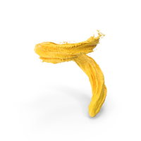 Yellow Liquid Paint Splash PNG & PSD Images