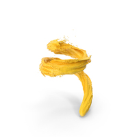 Liquid Paint Splash Yellow PNG & PSD Images