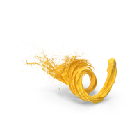 Yellow Liquid Paint Splash PNG & PSD Images
