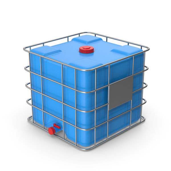 Blue Plastic Water Tank PNG & PSD Images