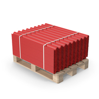Red Metal Roof Tiles On Pallet PNG & PSD Images