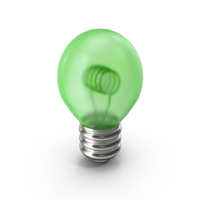 Light Bulb Cartoon Green PNG & PSD Images