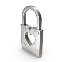 Padlock Symbol Silver PNG & PSD Images